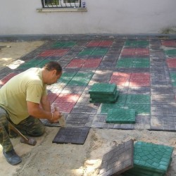 Укладка тротуарной плитки 4