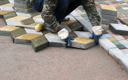 Укладка тротуарной плитки 5