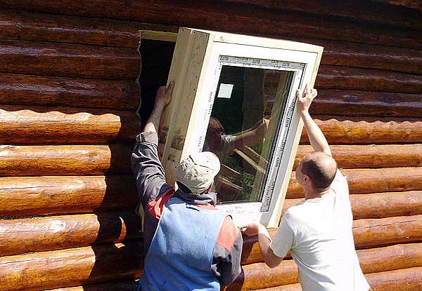 Технология монтажа пластиковых окон в деревянном доме.